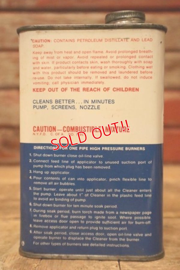 画像3: dp-240207-07 Mobil / 1970's〜 oil burner cleaner One Pint Can