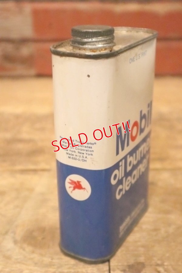 画像5: dp-240207-07 Mobil / 1970's〜 oil burner cleaner One Pint Can