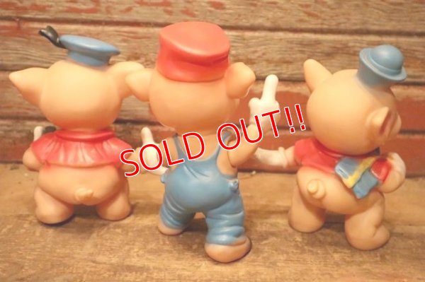 画像7: ct-240418-15 Three Little Pigs / 1960's Rubber Doll Set
