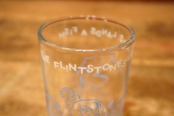 画像7: gs-240605-10 The Flintstones / Welch's 1960's Glass "PEBBLES LANDS A FISH"