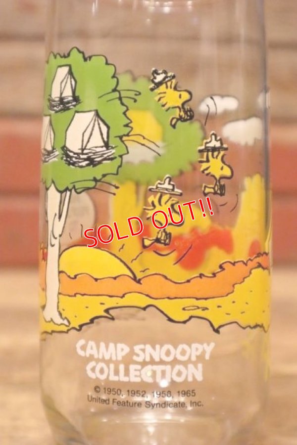 画像3: gs-240207-07 McDonald's / 1983 Camp Snoopy Collection Glass "Woodstock"