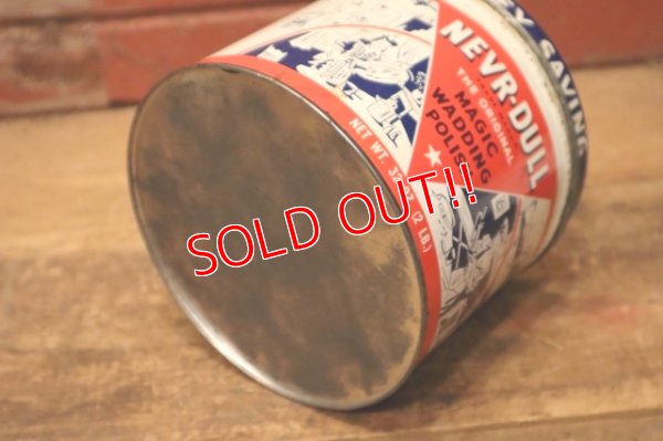 画像9: dp-240508-126 THE GEORGE BASCH CO. 1940's NEVR-DULL MAGIC WADDING POLISH CAN