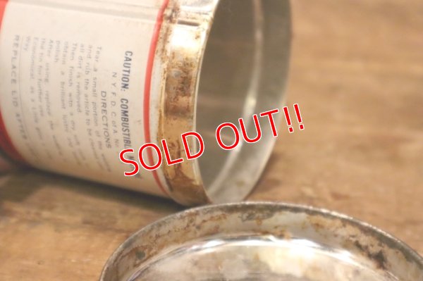 画像8: dp-240508-126 THE GEORGE BASCH CO. 1940's NEVR-DULL MAGIC WADDING POLISH CAN