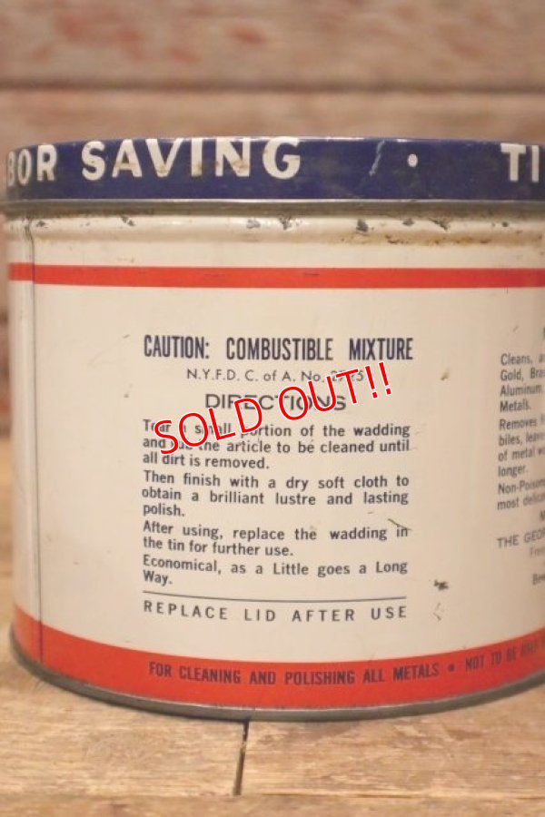 画像4: dp-240508-126 THE GEORGE BASCH CO. 1940's NEVR-DULL MAGIC WADDING POLISH CAN