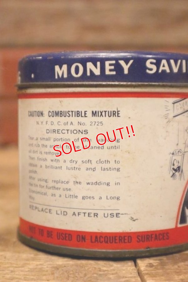 画像5: dp-240508-126 THE GEORGE BASCH CO. 1940's NEVR-DULL MAGIC WADDING POLISH CAN