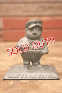 ct-240718-08 K-T Gas Oil 1920's-1930's El Reco Serviceman Cast Iron Paper Weight
