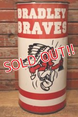 dp-240623-07 Bradley University・Bradley Braves 1960's-1970's Trash Can