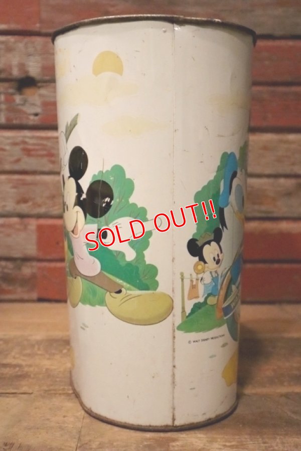 画像12: ct-240605-24 Walt Disney Character's 1970's Tin Trash Can