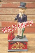 ct-240623-03 Uncle Sam / 1940's-1950's Cast Iron Mechanical Bank
