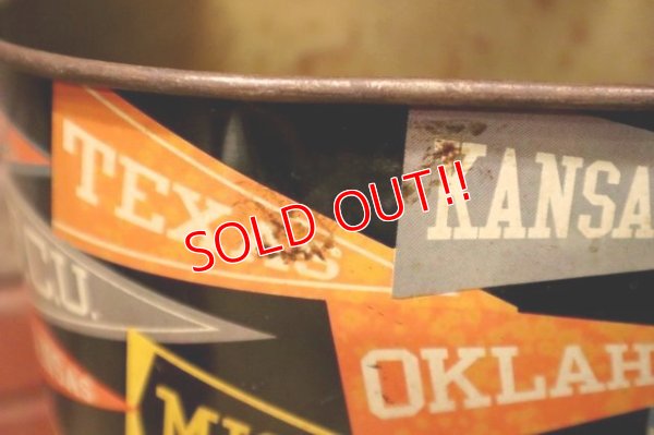 画像6: dp-240611-11 HARVELL 1950's-1960's College Pennant Trash Can