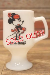 ct-240814-08 Minnie Mouse / FEDERAL 1970's Footed Mug