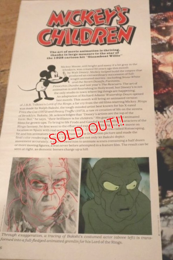 画像7: ct-240814-07 LIFE Magazine / November 1978 Mickey Mouse