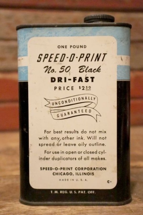 画像3: dp-240207-07 SPEED-O-PRINT No.50 Black INK Can