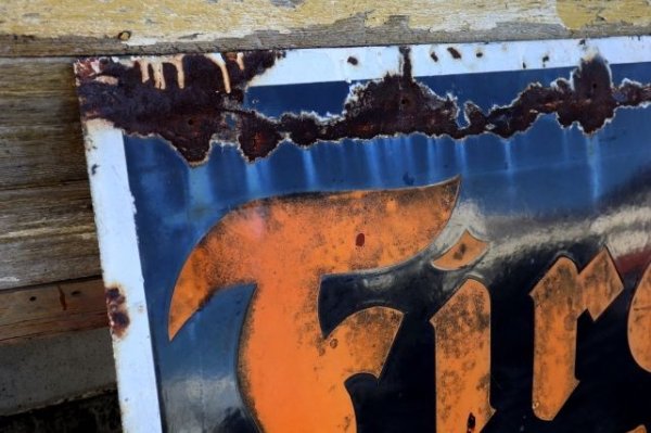 画像3: dp-240605-11 Firestone / 1940's Porcelain Sign