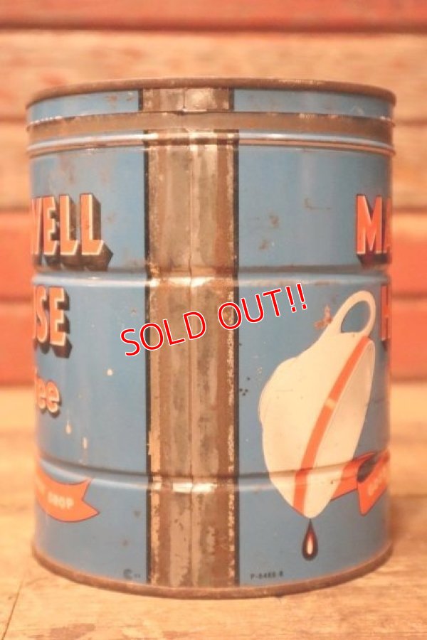 画像5: dp-240814-39 MAXWELLHOUSE COFFEE 1950's Tin Can