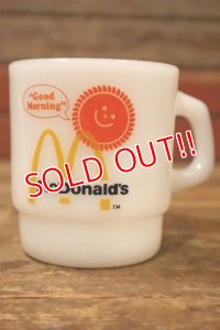 dp-240814-16 McDonald's / Fire-King 1960's-1970's Stacking Mug