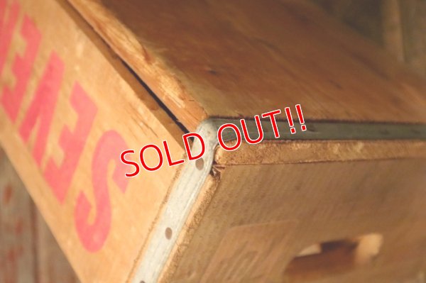 画像10: dp-240814-04 SEVEN-UP 7 UP / 1970's Wood Box