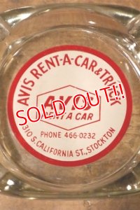 dp-240814-45 AVIS RENT-A-CAR & TRUCK / Vintage Glass Ashtray
