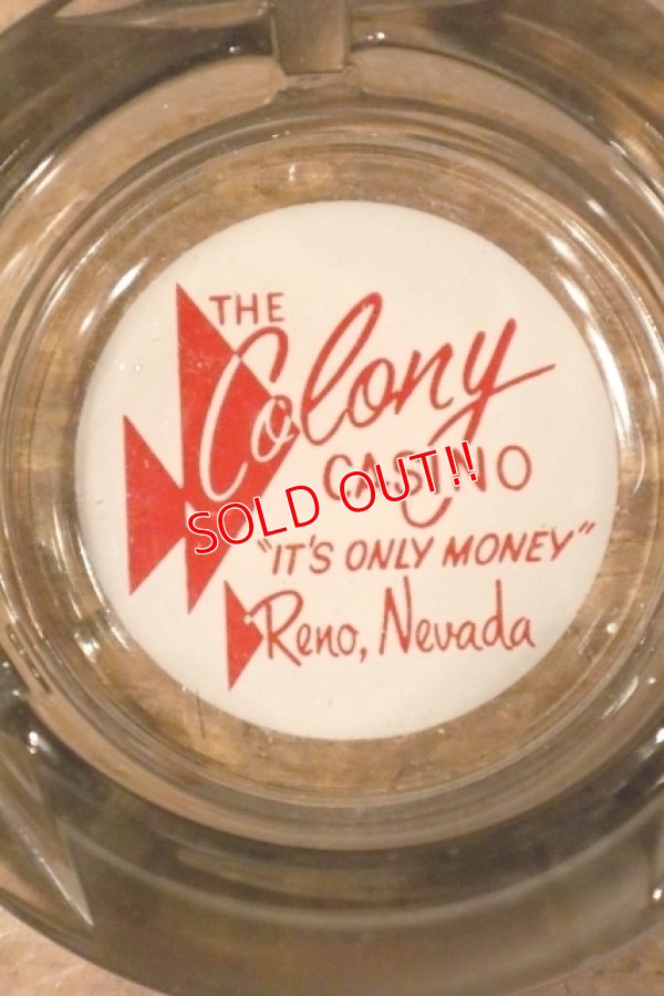 画像1: dp-240814-55 THE Colony CASINO / Vintage Glass Ashtray