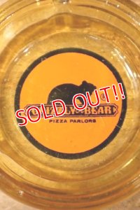 dp-240814-54 GRIZZLY BEAR PIZZA PARLORS / Vintage Glass Ashtray