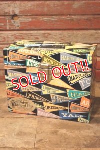 dp-240814-22 1950's-1960's College Pennant Student Record File Box