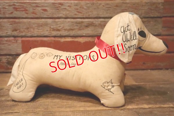画像3: ct-230414-21 "Get Well Soon" 1950's-1960's Dachshund Message Doll
