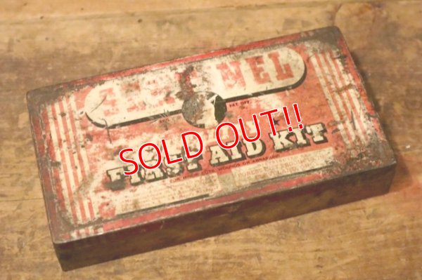 画像1: dp-231016-73 SENTINEL / 1940's UTILITY FIRST AID KIT BOX