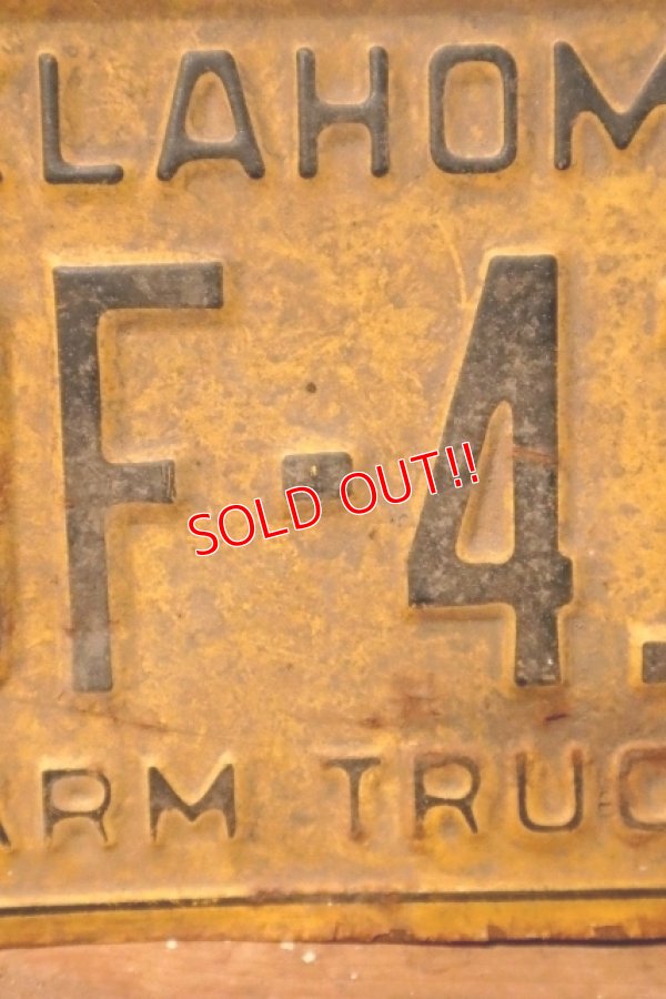 画像3: dp-230601-21 License Plate 1978 OKLAHOMA "MOF-410"