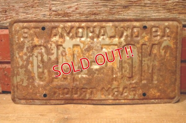 画像6: dp-230601-21 License Plate 1978 OKLAHOMA "MOF-410"