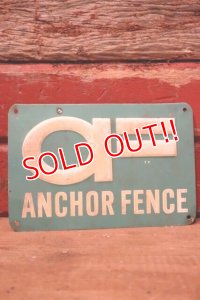 dp-240207-22 ANCHOR FENCE Metal Sign