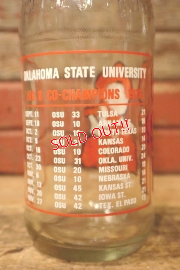 画像5: dp-230101-65 Oklahoma State University / Oklahoma State Cowboys 1976 BIG 8 Champions Dr Pepper Bottle
