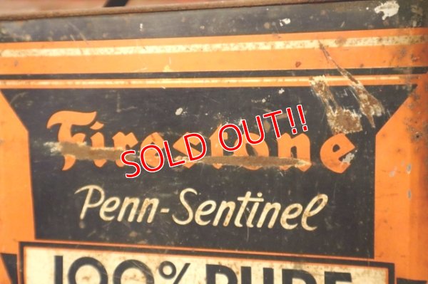 画像4: dp-240911-59 Firestone 1940's 100% PURE PENNSYLVANIA MOTOR OIL TWO U.S. GALLONS CAN