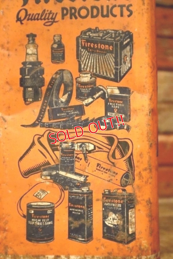 画像8: dp-240911-59 Firestone 1940's 100% PURE PENNSYLVANIA MOTOR OIL TWO U.S. GALLONS CAN