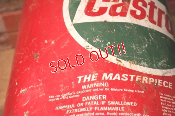 画像8: dp-240911-48 Castrol / 1970's〜 6.5 U.S. GALLONS OIL CAN