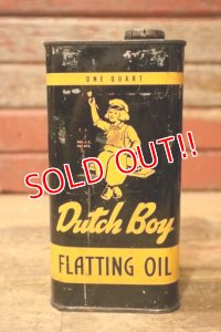 dp-240911-82 Dutch Boy / 1950's-1960's FLATTING OIL ONE QUART Can
