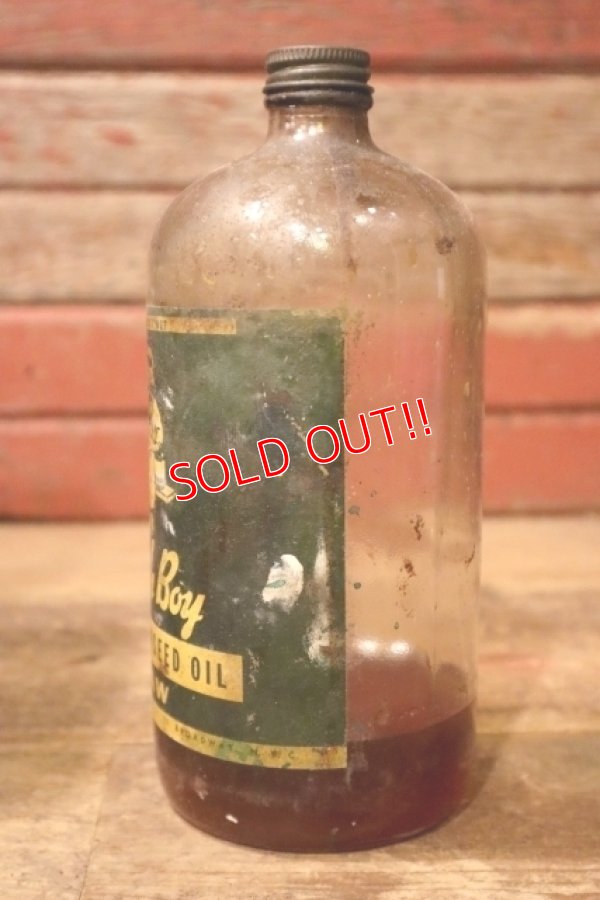 画像4: dp-240911-86 Dutch Boy / 1950's-1960's PURE LINSEED Bottle