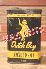 dp-240911-83 Dutch Boy / 1950's-1960's LINSEED OIL ONE QUART Can
