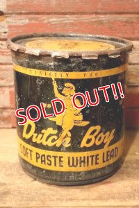 dp-240911-76 Dutch Boy / 1950's-1960's SOFT PASTE WHITE LEAD 100 LBS. NET Bucket