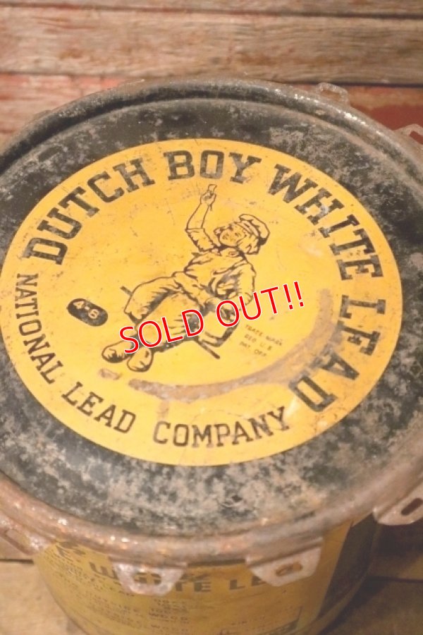 画像6: dp-240911-76 Dutch Boy / 1950's-1960's SOFT PASTE WHITE LEAD 100 LBS. NET Bucket