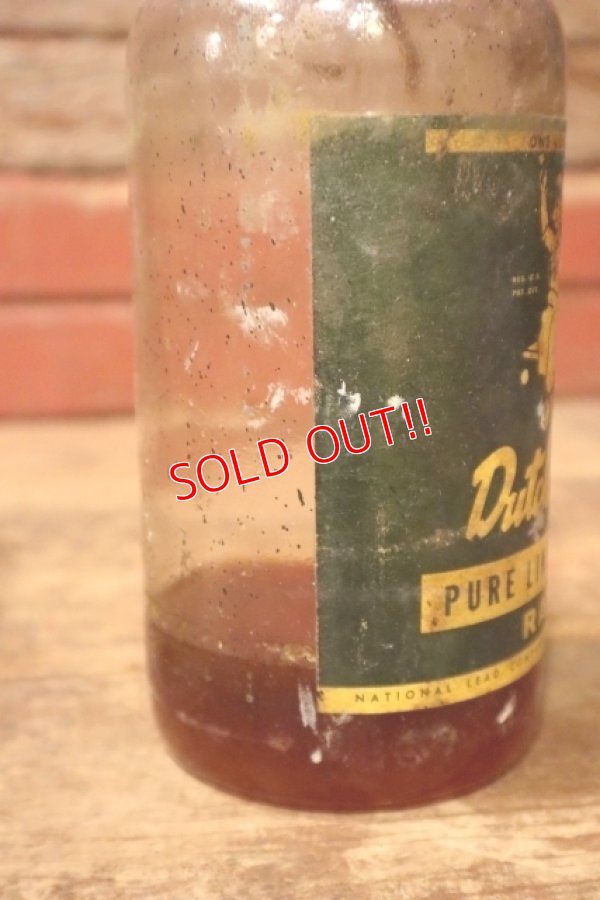 画像5: dp-240911-86 Dutch Boy / 1950's-1960's PURE LINSEED Bottle