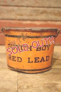 dp-240911-79 Dutch Boy / 1940's-1950's RED LEAD 12 1/2 POUNDS Bucket