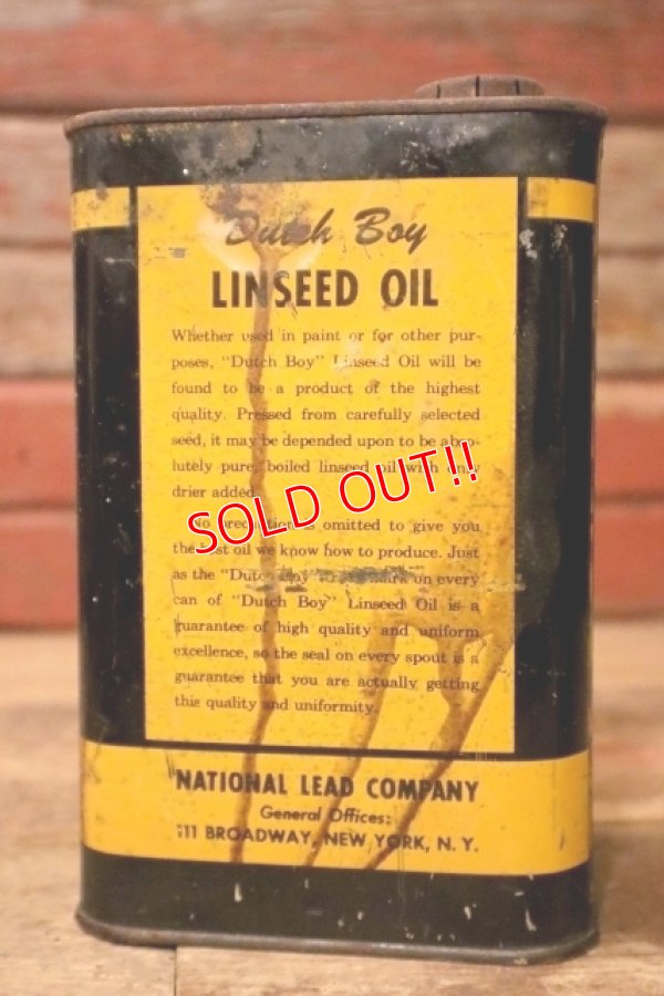 画像4: dp-240911-83 Dutch Boy / 1950's-1960's LINSEED OIL ONE QUART Can