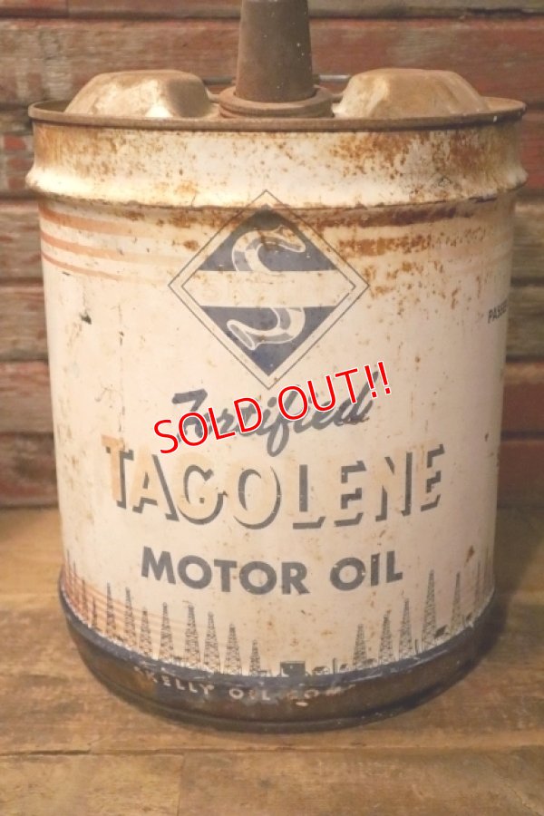 画像3: dp-240911-28 SKELLY / TAGOLENE MOTOR OIL 1970's 5 U.S. GALLONS CAN
