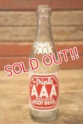 dk-017 Triple "AAA" ROOT BEER / 1960's 6 1/2 FL. OZ. Bottle