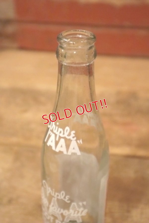 画像5: dk-017 Triple "AAA" ROOT BEER / 1960's 6 1/2 FL. OZ. Bottle