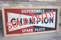 dp-240911-41 CHAMPION / 1950's W-side Metal Sign