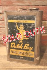 dp-240911-89 Dutch Boy / 1960's PURE LINSEED OIL 38 POUNDS CAN