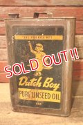 dp-240911-55 Dutch Boy / 1960's PURE LINSEED OIL 38 POUNDS CAN
