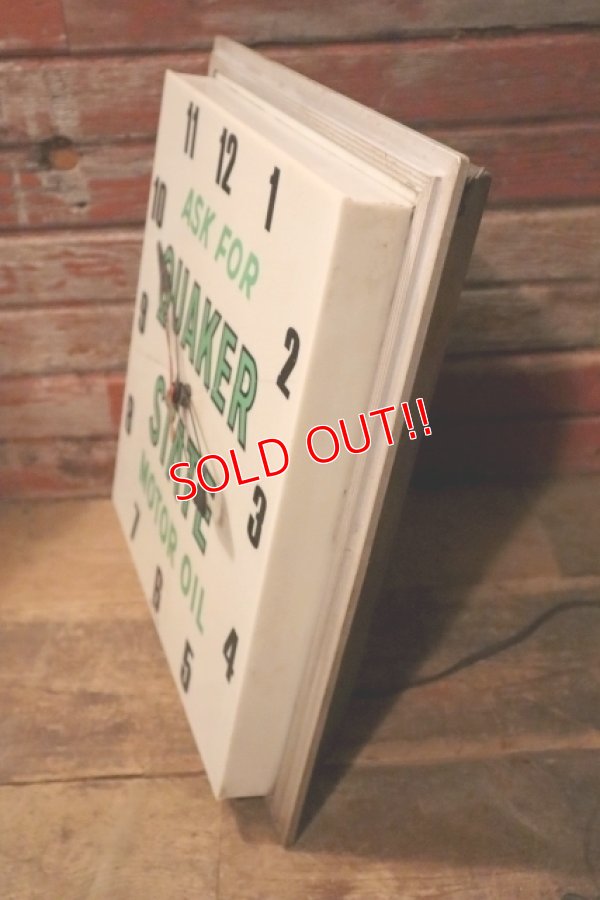 画像10: dp-240911-19 【JUNK】QUAKER STATE MOTOR OIL / 1960's Wall Clock