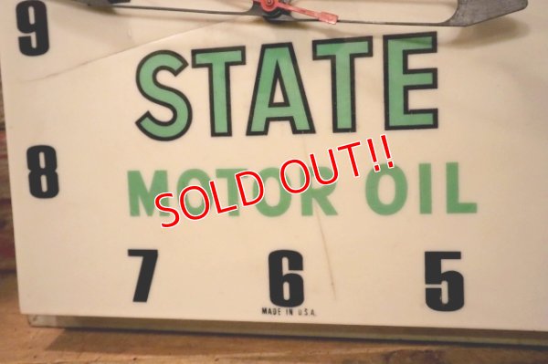 画像3: dp-240911-19 【JUNK】QUAKER STATE MOTOR OIL / 1960's Wall Clock